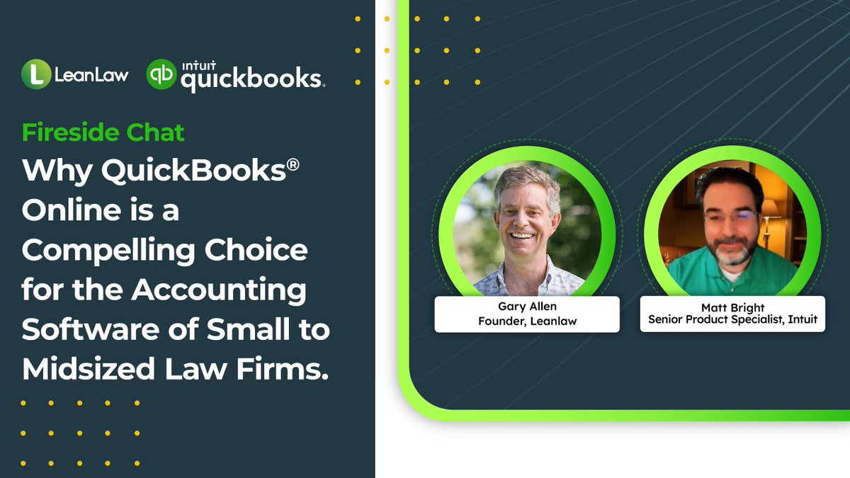 We sat down with QuickBooks to talk about Law Firm Accounting Software. Don't have time to watch the entire fireside chat? 🔥 We pulled the juiciest bits into a one page PDF - grab your copy here: hubs.li/Q02m0j0t0