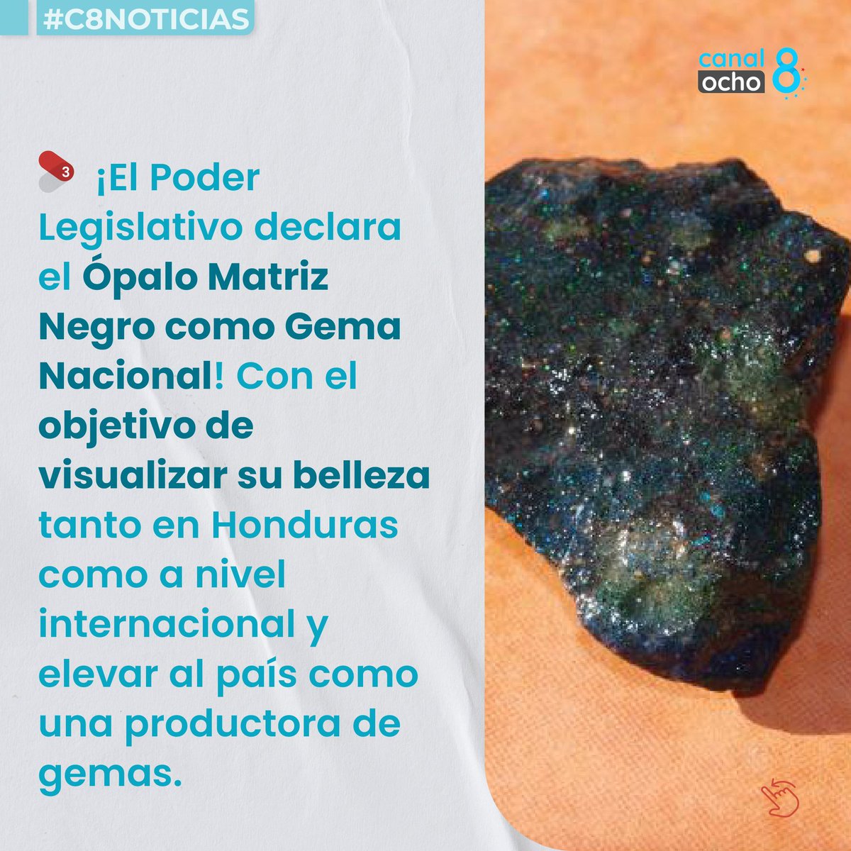 Canal8_hn's tweet photo. Infórmate con nuestro nuestro contenido (2/2) 👀📲

#Canal8 #CN #Congresonacional #Aprobacion #Derogacion #Leyes #BertaCaceres #Parque https://t.co/NtJ1nNtJdU