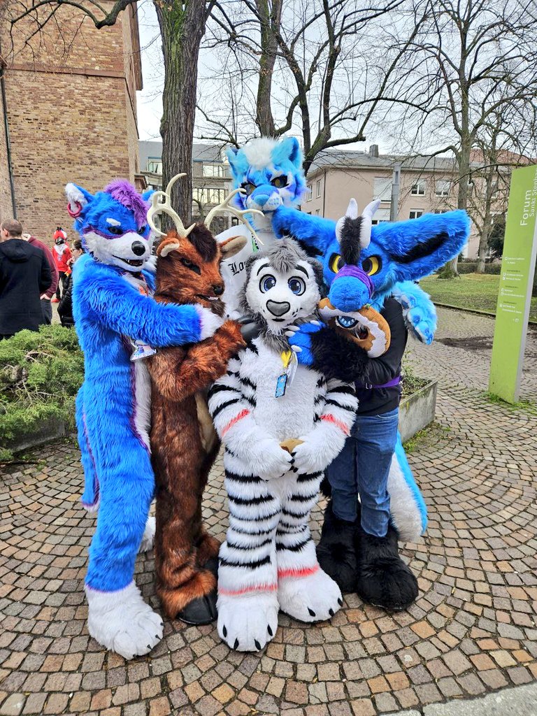 WhhiteLionn's tweet photo. Big cuddel. ☺️ Thanks you all. 🥰

🐺 @Theron_Floof
🫎 @DeerLeroy ❤️
🦁 @WhhiteLionn
🐯 #Vendetta
🐉 @Perifex1

📷 #uzumy
🪡@CeeGeeFursuit: WhiteLion 

Happy #FursuitFriday 😄 for everyone. ☺️ https://t.co/yQeqXLBZW0