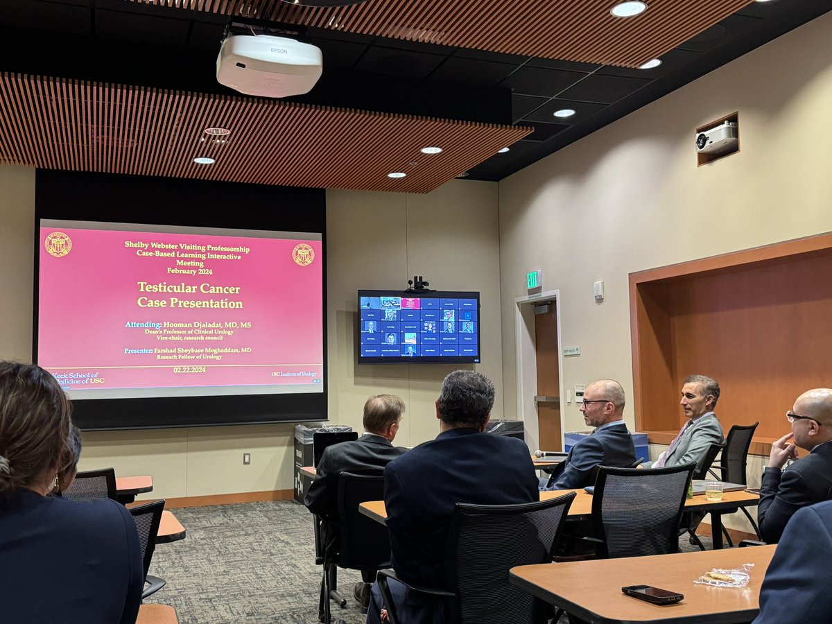 Anosh Dadabhoy (@anoshdadabhoy) on Twitter photo Great discussion about the dilemma of follow up imaging in screening for late recurrence testicular cancer between <a href="/siadaneshmand/">Sia Daneshmand, M.D.</a> and <a href="/drphil_urology/">Phillip Pierorazio</a>. Grateful to share in the wisdom of such distinguished physicians.
<a href="/USC_Urology/">USC Urology</a> Great discussion about the dilemma of follow up imaging in screening for late recurrence testicular cancer between <a href="/siadaneshmand/">Sia Daneshmand, M.D.</a> and <a href="/drphil_urology/">Phillip Pierorazio</a>. Grateful to share in the wisdom of such distinguished physicians.
<a href="/USC_Urology/">USC Urology</a>