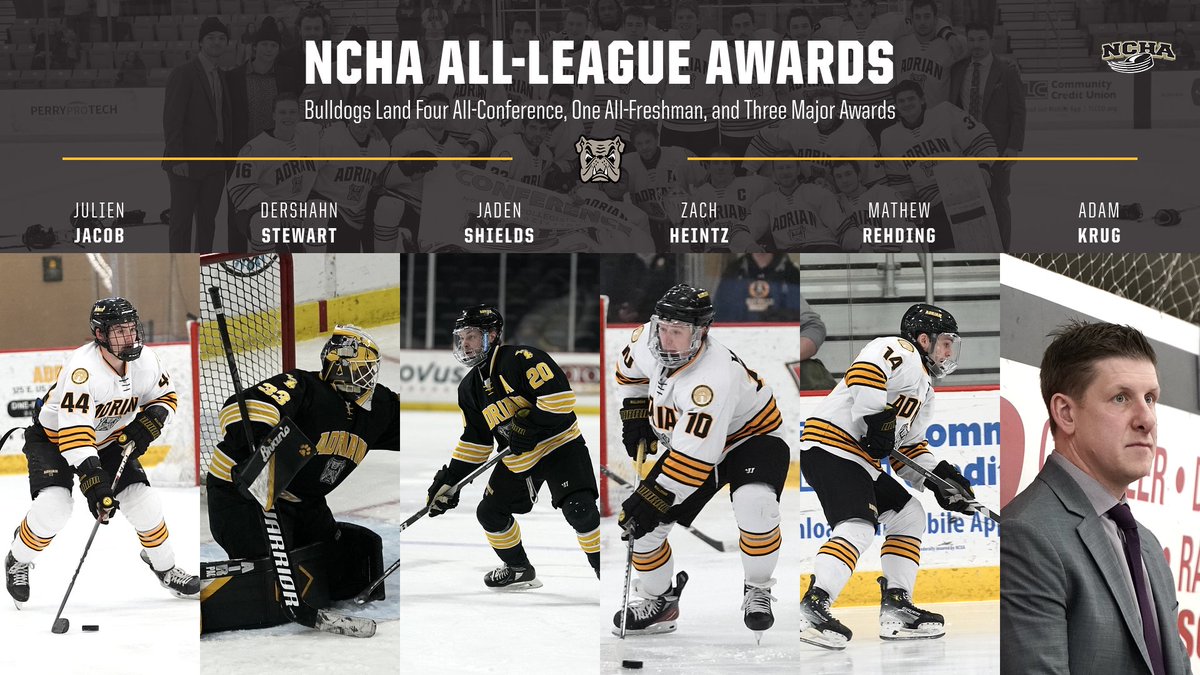 AdrianBulldogs's tweet image. The @ACbulldoghockey team highlighted the NCHA All-League Awards with the help of earning both Co-Players of the Year

📰tinyurl.com/7vdx85r8

#d3hky #d3hockey #GDTBAB