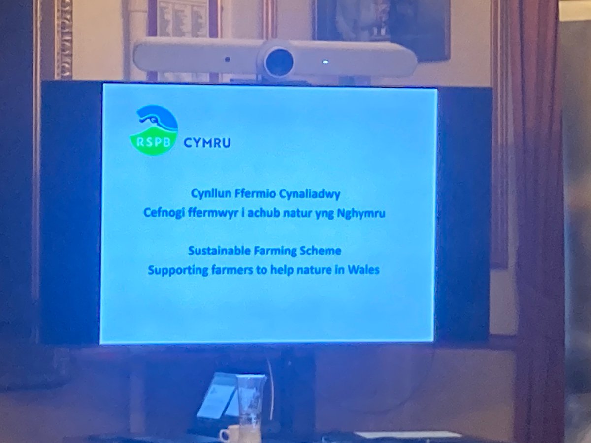 A very well presented meeting by <a href="/RSPBCymru/">RSPB Cymru</a> tonight who clearly do not agree with 10% tree planting, this could actually be a negative move for nature. The SFS scheme is not going down well outside of the Agri sector. Will <a href="/WGRural/">Welsh Government Rural Affairs</a> listen though? 1/2
