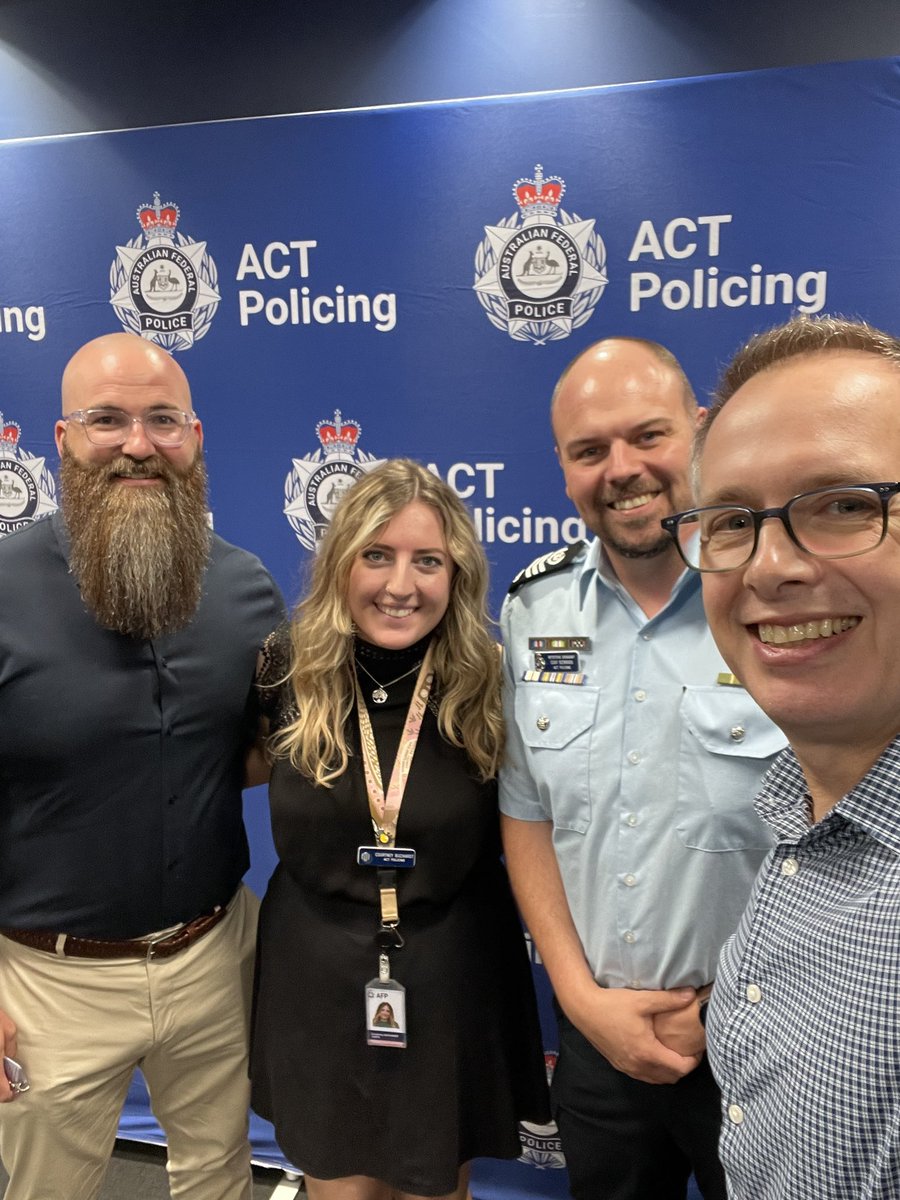 Jerry_Ratcliffe's tweet photo. Great fun earlier this week to chat to evidence-based policing pioneers @snormo81 at @ACTPolicing along with @A_W_Morgan from @AICriminology. I was last here 20+ years ago evaluating #OperationAnchorage https://t.co/dovxi1XlBq