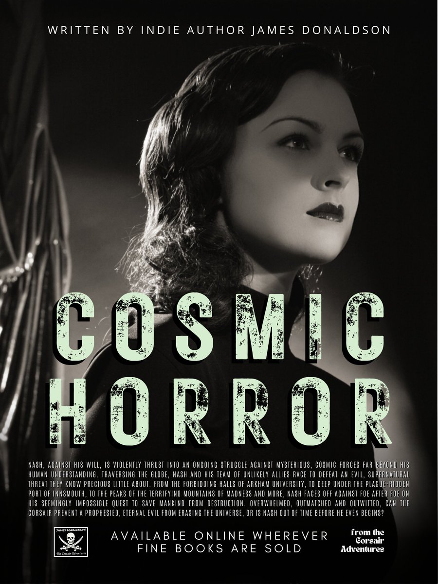 COSMIC HORROR - “An exciting new reimagining of the Cthulhu mythos!”

Print and Ebook:
amazon.com/dp/B0BMM7V54S

#CosmicHorror #Cthulhu #CthulhuMythos #eldergods #Necronomicon #Miskatonic #Lovecraftian #CorsairAdventures #booktwitter