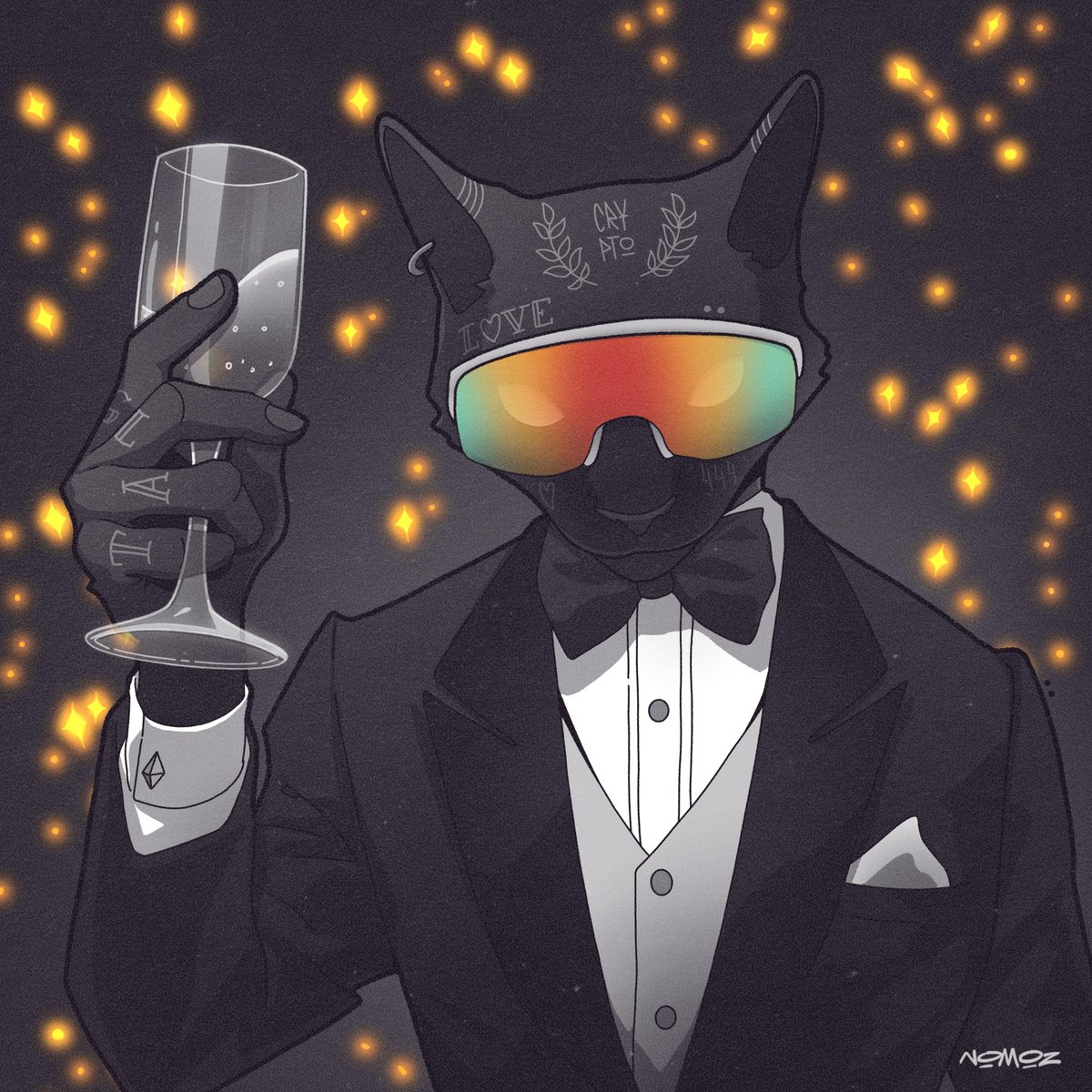 Cheers to The Grailed! 🥂

Drinks are on The Carls at the community hosted Thursday Matinee event on 2/29 in LA.

This 1/1 “444 by <a href="/NOMOZ_X/">NOMOZ ✨</a>" commemorating the event will be raffled at the bar.

All <a href="/10KTFshop/">Wagmi-san</a> parent projects can register now: tokenproof.xyz/event/the-thur…