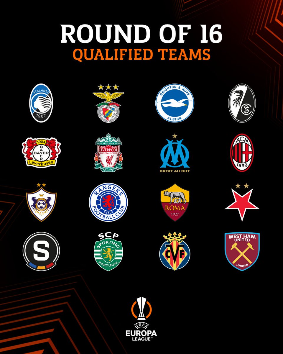 EuropaLeague's tweet image. We have our final 16 😍

#UEL
