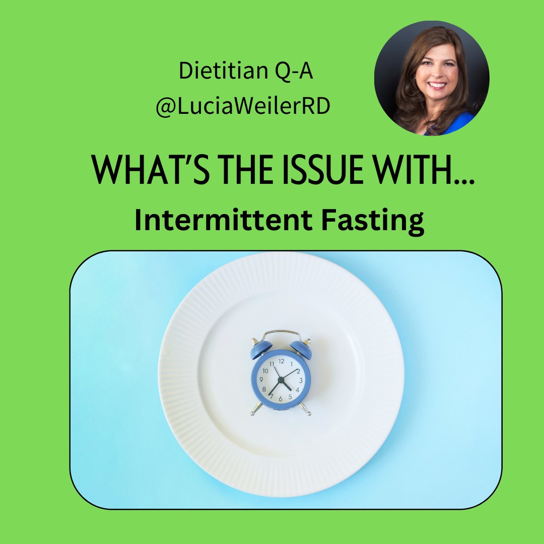 .<a href="/LuciaWeilerRD/">Lucia Weiler RD PHEc</a>: Intermittent Fasting Overview &amp; Dietitian Q-A dlvr.it/T373nR #dietitians
