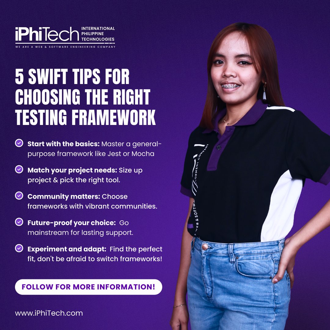 iPhiTech's tweet image. Choosing the right testing framework can feel daunting, but worry not, fellow devs!  This will guide you through the intricate landscape of options with insights and encouragement.  #iPhiTech #WebDeveloper #WebDevelopment #Framework #Testing