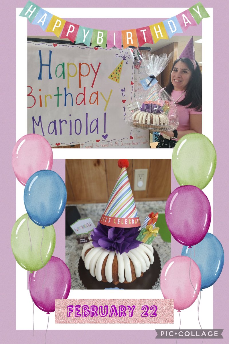 Happy Birthday to you Mrs. Mariola. You are an incredible woman and your servant leadership is truly what makes Andre' ELC the best place to be. We ❤️ you and hope we made your day feel as special as you are to us! @CFISDCOMMPROG @CFISDELCS