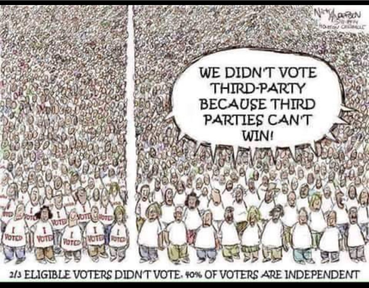 JustinBGreen1's tweet photo. @jakki_jax You're π―π― that there's no difference between #RedFascists and #BlueFascists... but there is a huge difference between them both and the #GreenParty.
Your vote for a Green might not put them over the top, but it does let the duopoly know where your values are at. https://t.co/suEipdlX96