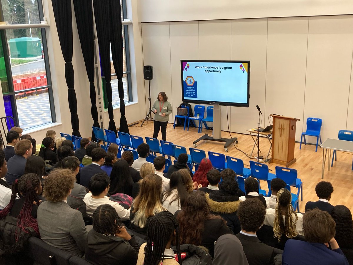 We thank the DOMEG team for coming to our school to deliver assemblies to our Year 10s and 12s in readiness for work experience later in the year