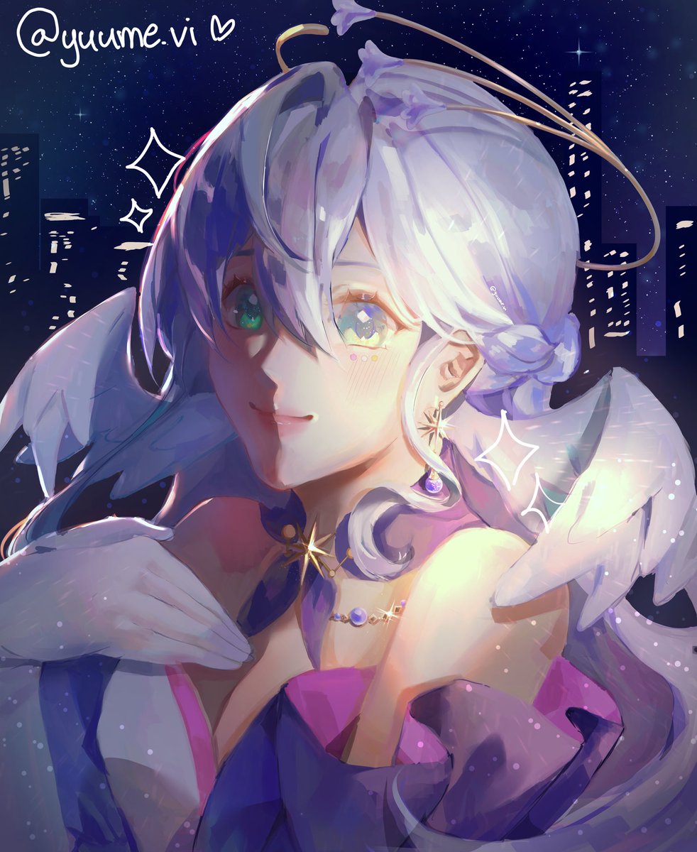 yuume_vi's tweet photo. “A star in the city” - Robin from Honkai star rail 

#HonkaiStaiRail #RobinHsr #digitalart #illustration #ClipStudioPaint https://t.co/u1MtImSutn