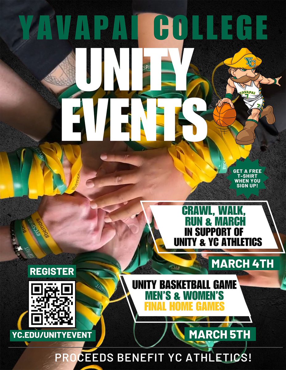 Our unity events are coming up! Scan the QR code to participate and support YC Athletics 👊 #RoughriderProud