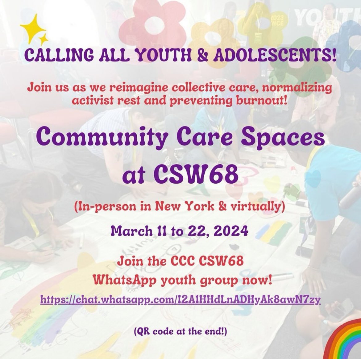 📢✊🏽Calling ALL youth and adolescents! ❤️‍🔥Are you a young activist experiencing bouts of burnout, exhaustion and stress due to your activism? ❤️‍🔥Are you a young activist who gives so much, but fails to prioritise self-care? 🧵below! #CSW68