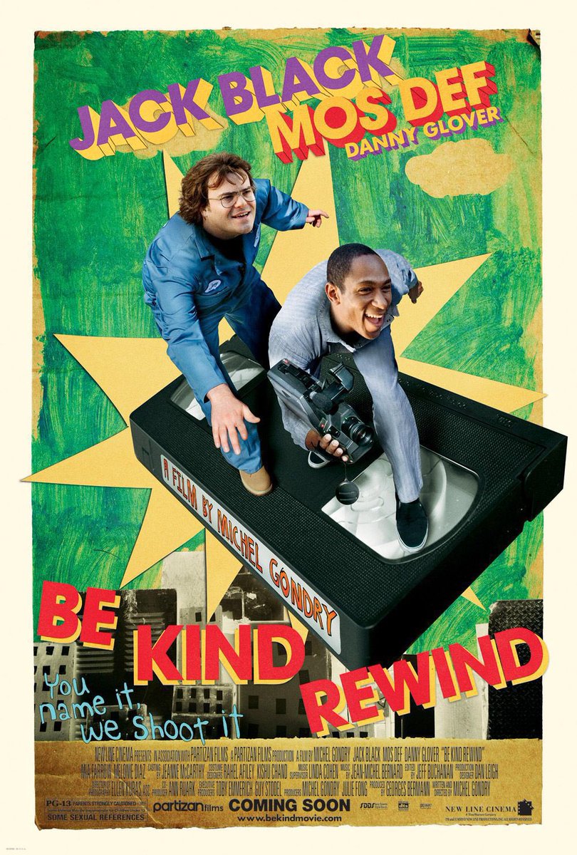 🎬MOVIE HISTORY: 16 years ago today, February 22, 2008, the movie ‘Be Kind Rewind’ opened in theaters!

#JackBlack #MosDef <a href="/mrdannyglover/">Danny Glover</a> #MiaFarrow #MelonieDiaz #ArjaySmith #QuintonAaron #ChandlerParker <a href="/WydraKarolina/">Karolina Wydra</a> #PJByrne <a href="/mrmattwalsh/">matt walsh</a> #PaulDinello #SigourneyWeaver