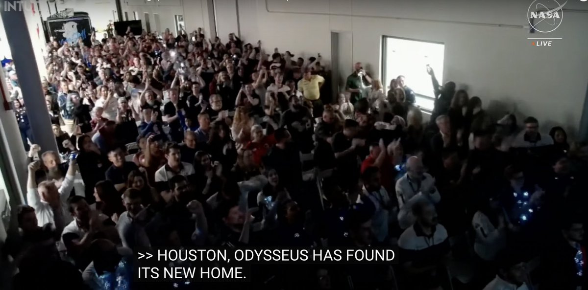 Houston, Odysseus has found its new home