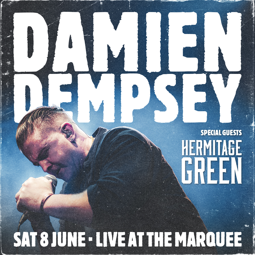 📢✨Just announced today - @hermitagegreen will be Special Guests at @damiendempseymusic Live at the Marquee in Cork on Saturday June 8th! 🤘Hermitage Green blend elements of folk music with pop and rock styles. 🎟️For Tickets visit: bit.ly/42TwMb5 mpiartists.com