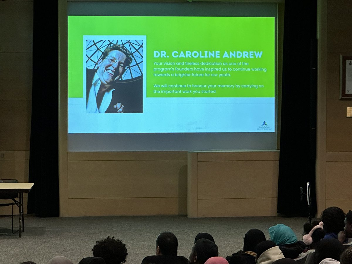 Wow ! Full house at the launch of the 16th edition of <a href="/Youth_Futures/">YouthFutures</a> . Thank you <a href="/OCH_Foundation/">OCH Foundation for Healthy Communities 🇨🇦</a> <a href="/prezdential/">Prezdential</a> <a href="/RBC/">RBC</a> <a href="/uOttawa/">Université d'Ottawa | University of Ottawa</a> <a href="/Carleton_U/">Carleton University</a> <a href="/AlgonquinColleg/">Algonquin College</a> <a href="/CollegeLaCite/">LA CITÉ</a> <a href="/ustpaul_ca/">Université Saint-Paul University</a> <a href="/_MarkSutcliffe/">Mark Sutcliffe</a> <a href="/tm_kavanagh/">Theresa Kavanagh She/Her</a> <a href="/ottawacity/">City of Ottawa</a> . Special thoughts to Dr Carolyn Andrew
