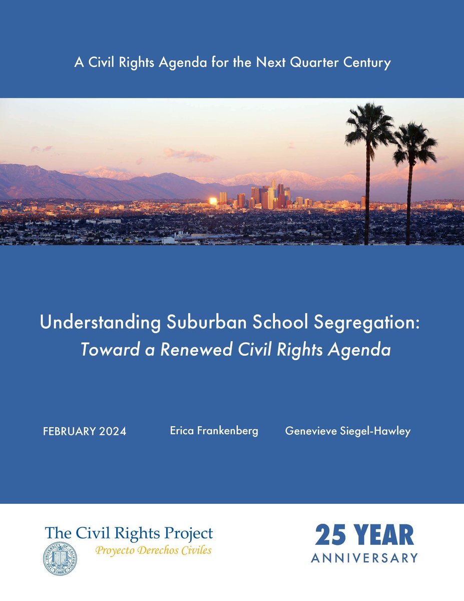 “If our society is to advance equitable opportunity for all…and we must understand the extent to which suburban school districts are segregated—and why…” - Genevieve Siegel-Hawley tinyurl.com/ns9eds6j