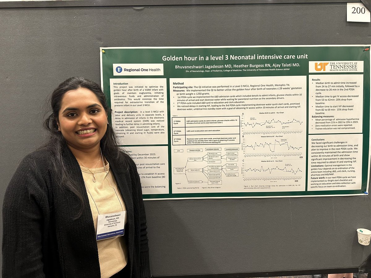 Ajay Talati (@atalati10) on Twitter photo #SSPR2024 @Bhuvi14590633 <a href="/UTHSCMedicine/">UTHSC College of Medicine</a> <a href="/uthscnicu/">UTHSC Neonatology</a> great quality improvement other golden hour #SSPR2024 @Bhuvi14590633 <a href="/UTHSCMedicine/">UTHSC College of Medicine</a> <a href="/uthscnicu/">UTHSC Neonatology</a> great quality improvement other golden hour
