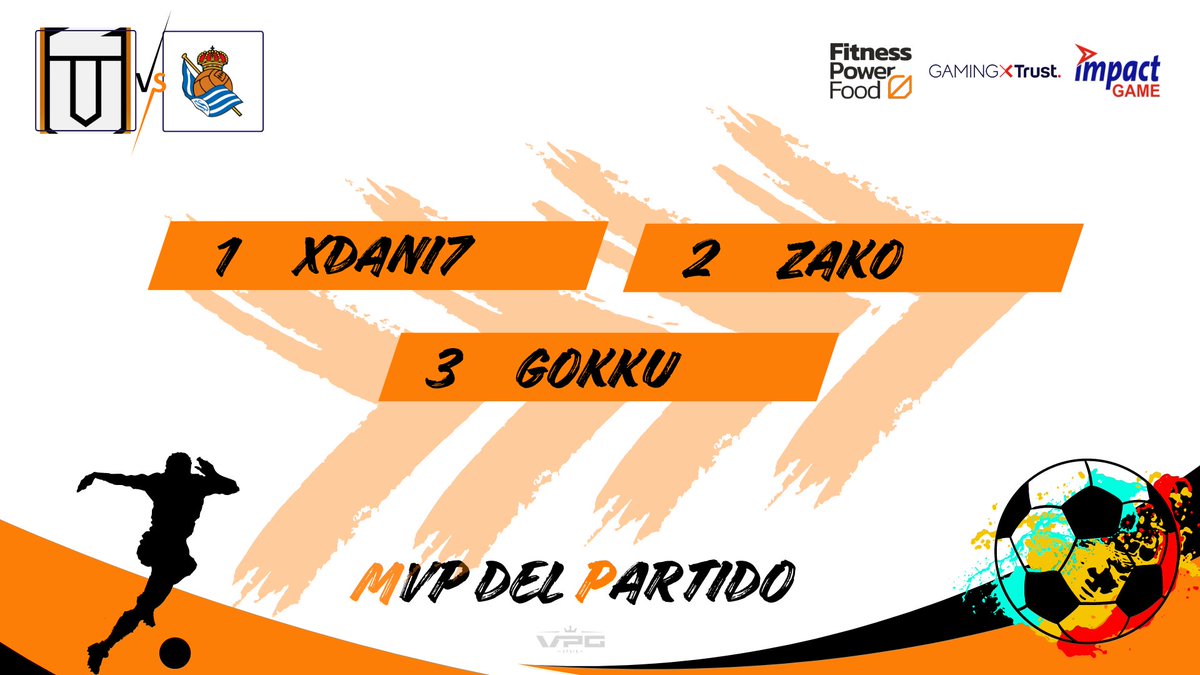 VPG_Spain's tweet photo. ⭐️ @fitpowerfood POWER PLAYER
🏆 COPA @Trust_Spain
1⃣ @xDaNiiii7x
2⃣ @ZakoHDMst
3⃣ @G_WakabayashiGK
📲Vota a tu favorito indicando su número y el hashtag #CopaTrustGaming
#LaCopaMola #CopaTrustGaming https://t.co/8Waww5n1GB