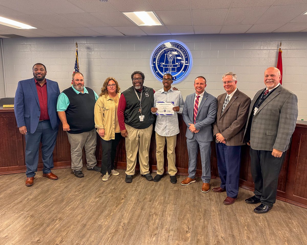 Celebrating excellence! Madison County BOE shines a spotlight on our outstanding achievers: Sparkman's Kloe Robb & Kalea Loving, State Champions in Girls Wrestling & Sparkman's Alijah Vaughn, 7A 60m Dash State Champion. Their dedication & talent inspire us all! #ThePowerOfUs