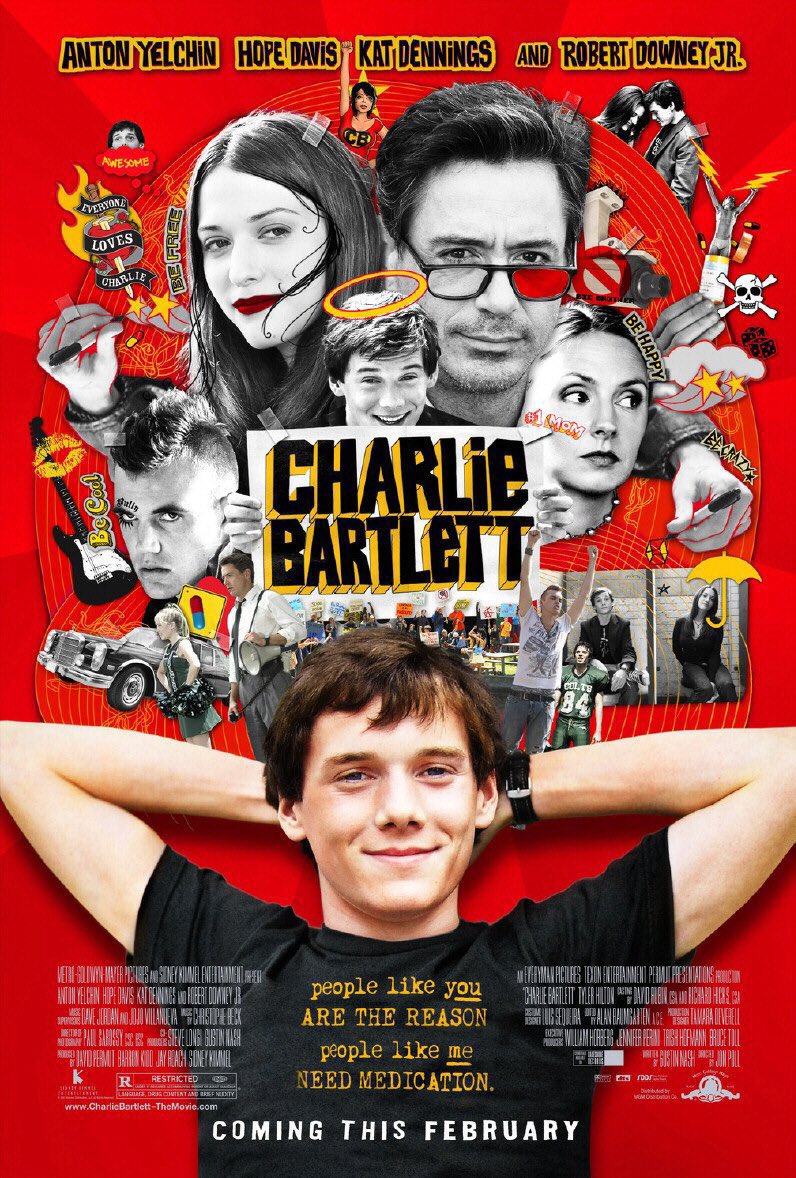 FilmNewsNos's tweet photo. 🎬MOVIE HISTORY: 16 years ago today February 22, 2008 the movie ‘Charlie Bartlett’ opened in theaters!
#AntonYelchin #KatDennings @RobertDowneyJr #TylerHilton #HopeDavis #MarkRendall #JakeEpstein @Megan_Park #LaurenCollins #DerekMcGrath #StephenYoung #Drake #AbbyZotz #SarahGadon https://t.co/lLKUbQw50o