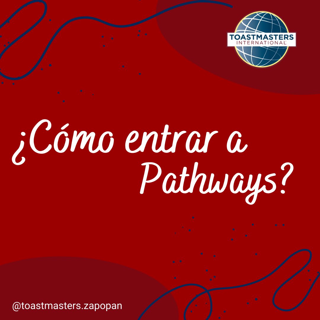 ZapopanTM's tweet photo. ¿Tienes dudas respecto a cómo entrar a Pathways? Aquí te explicamos, abrimos 🧵
.
.
.
#toastmasters #toastmasterszapopan #oratoria #pathways #liderazgo https://t.co/7NkbZOOaTA