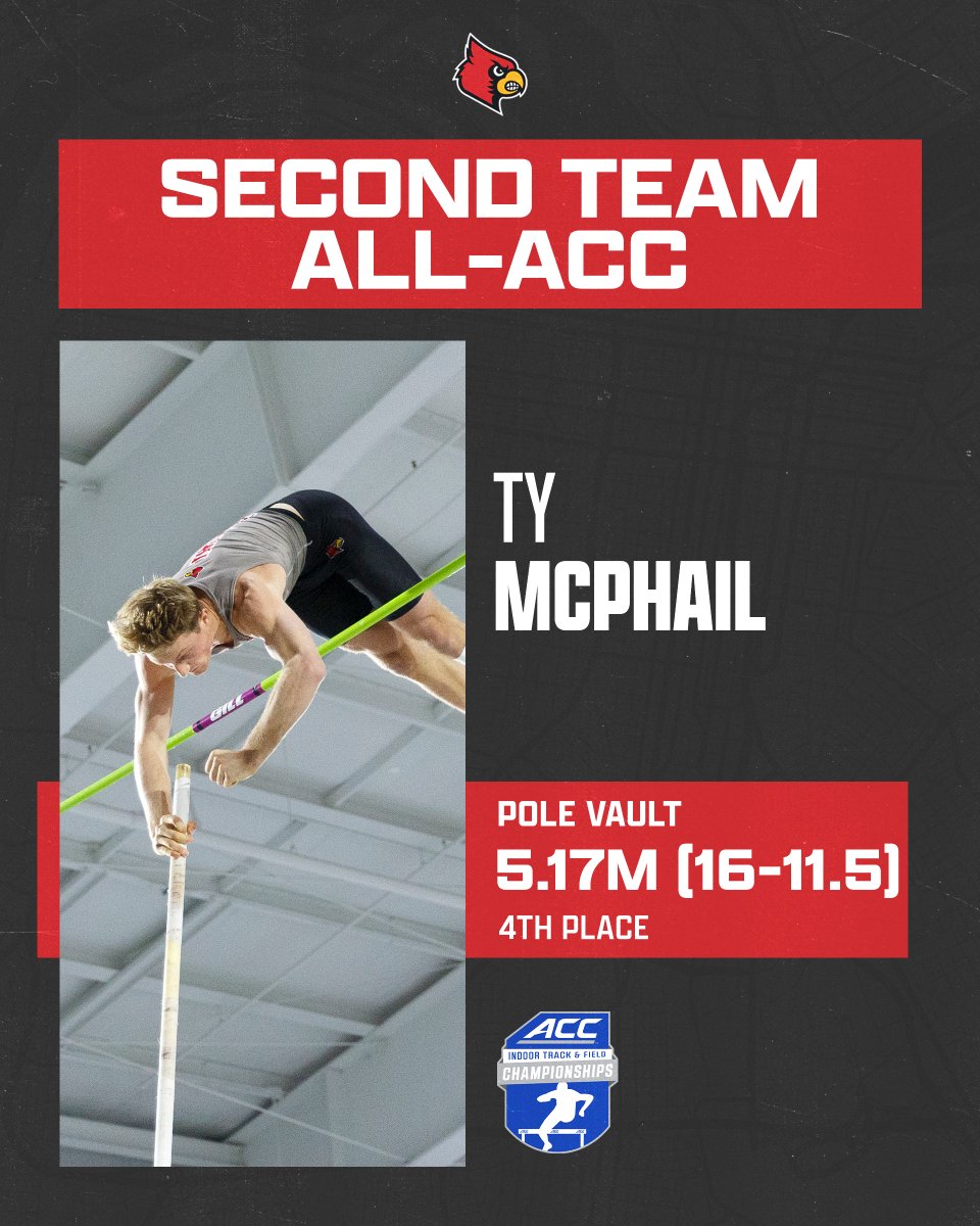 Flying high ✈️

Ty takes fourth to earn Second Team All-ACC in the men’s pole vault!

#GoCards