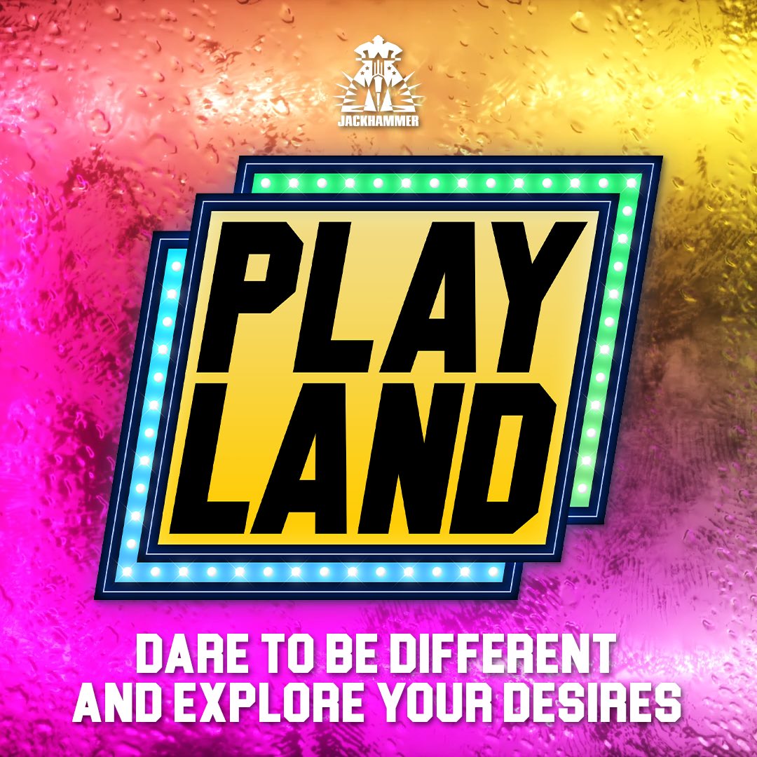 Jackhammer (@jackhammer_chgo) on Twitter photo Lose yourself in a realm of Playland, Jackhammer's newest party, every Friday from 10pm–4am!
🟥🟧🟨🟩🟦🟪
Nichole and Asia host the hottest night you'll find on the North Side, so come explore what Playland has to offer!
▶️ Music from <a href="/therealrons/">DJ Ron Slomowicz</a>!
🌙 $5 Cover after 10pm Lose yourself in a realm of Playland, Jackhammer's newest party, every Friday from 10pm–4am!
🟥🟧🟨🟩🟦🟪
Nichole and Asia host the hottest night you'll find on the North Side, so come explore what Playland has to offer!
▶️ Music from <a href="/therealrons/">DJ Ron Slomowicz</a>!
🌙 $5 Cover after 10pm