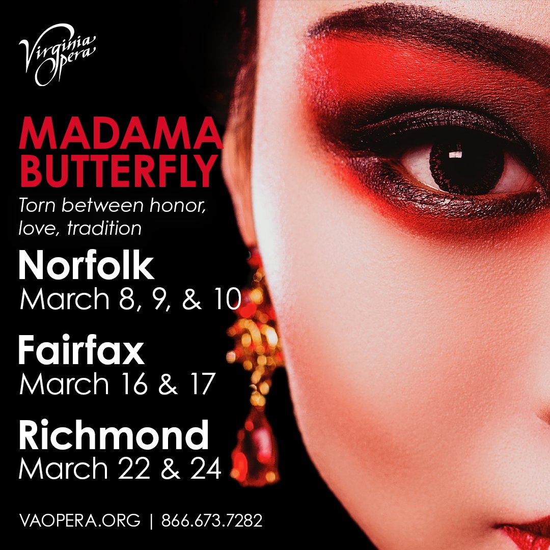 vaopera's tweet photo. We're excited to have this all-female, Asian-led creative team at the helm of #MadamaButterfly! We can't wait for you to see this fresh and visually stunning rendition!: https://t.co/DG15ogMCLa

#vaopera #opera #meetopera #neonnfk #visitnorfolkva #rvatakesthestage https://t.co/V1XZIx6cA8