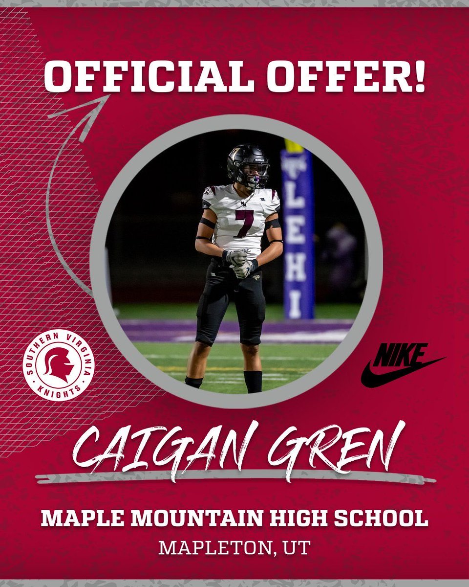 After a great conversation with @coachbillynixon and @CoachWillOrtiz I’m grateful to receive my first offer #goknights #knightsEdge @_jhuff @binghamf @Kdog1924 @CoachDomMoe @MapleMountainFB @MapleMtnSports