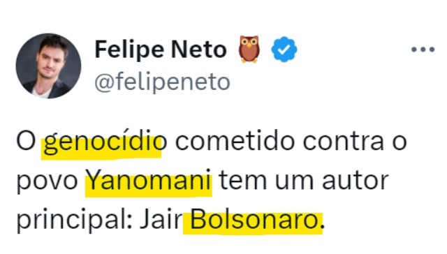 pri_rodriguess_'s tweet photo. Olá @felipeneto vamos falar sobre o crescimento nas mortes do povo yânomani? https://t.co/S0RVHaHKjT