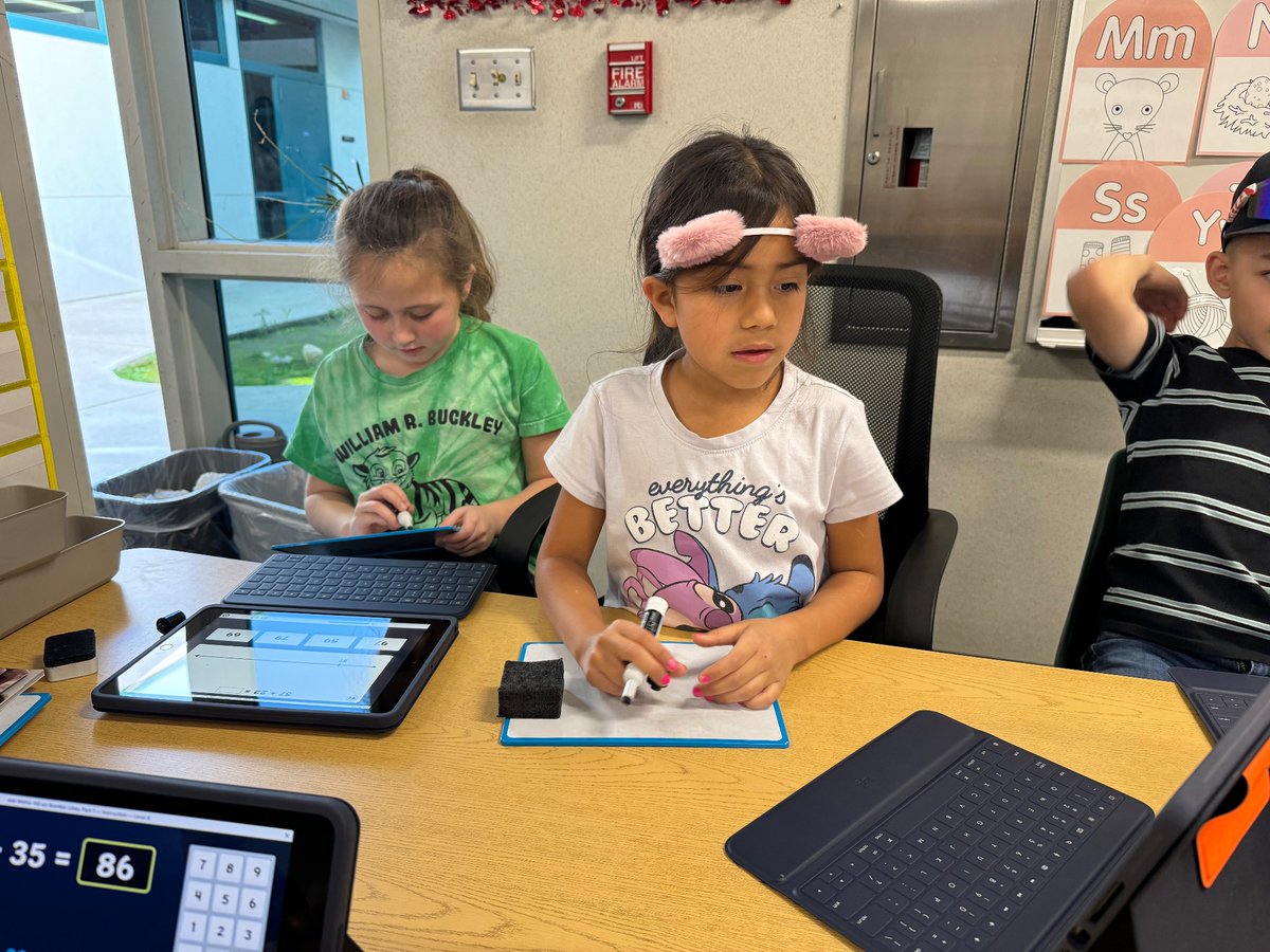 I enjoy working with these kiddos after school. They work hard to improve their math skills! 
#wrbschool #BurtonExperience 
#elop