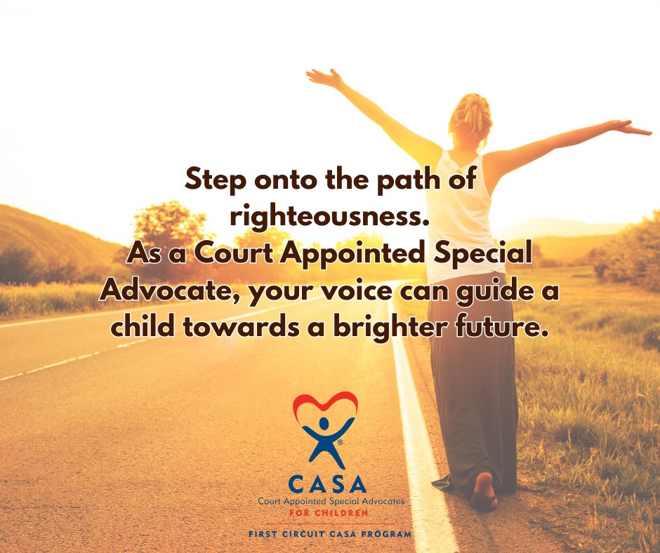 Become a CASA volunteer and be the positive change a child desperately needs. 🤝 Your advocacy can rewrite their story and shape a brighter future. 💙✨ Training starts April 6! 🌟 #CASAVolunteer #ChangeAChildsStory #BeTheDifference