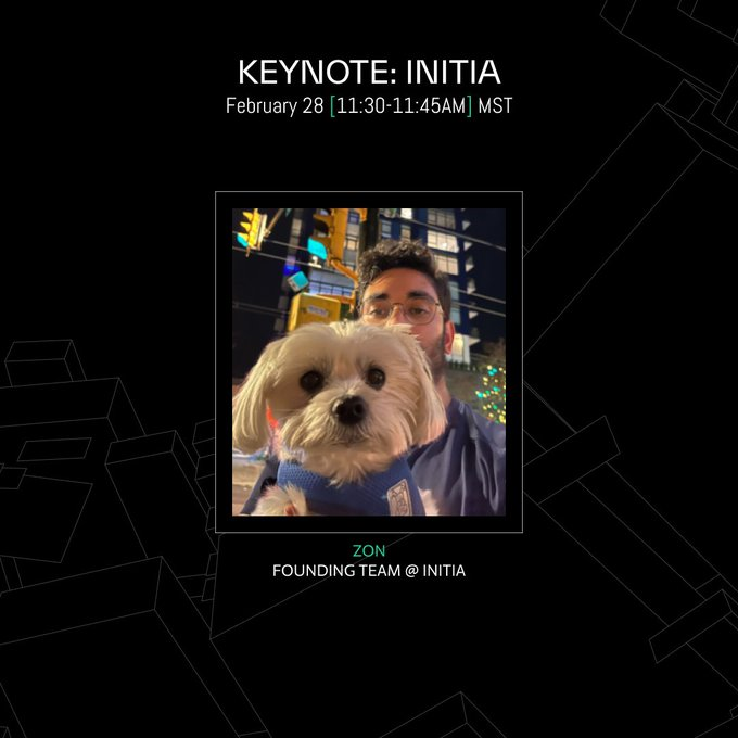 movement_xyz's tweet photo. 2/
The first keynote of the day will be with @ItsAlwaysZonny who will be speaking at #ModularDay about all things @initiaFDN

Come learn more during #ETHDenver2024

RSVP here:
https://t.co/EFUKlTGAcm https://t.co/v76yMlRxCN