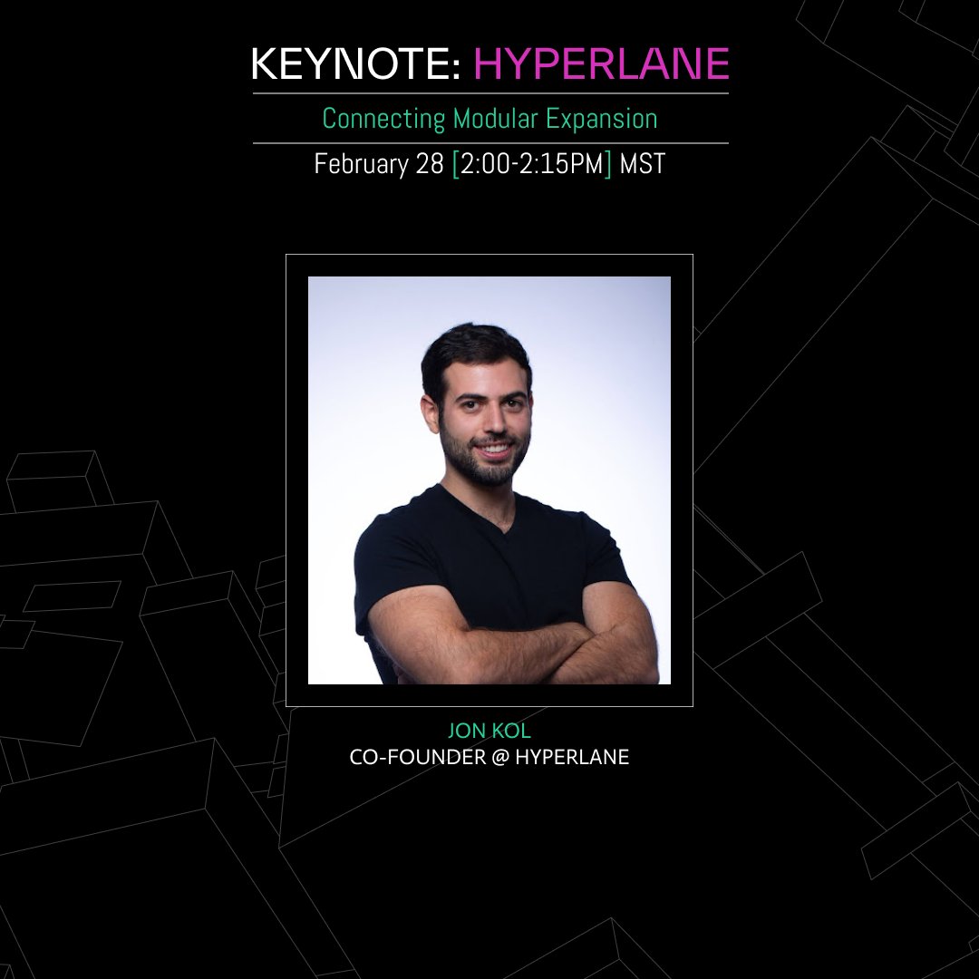 movement_xyz's tweet photo. 4/
The next keynote at #ModularDay is @nosleepjon representing @Hyperlane_xyz and speaking about Connecting Modular Expansion!

RSVP here:
https://t.co/EFUKlTGAcm https://t.co/I3sS0Kd25Z