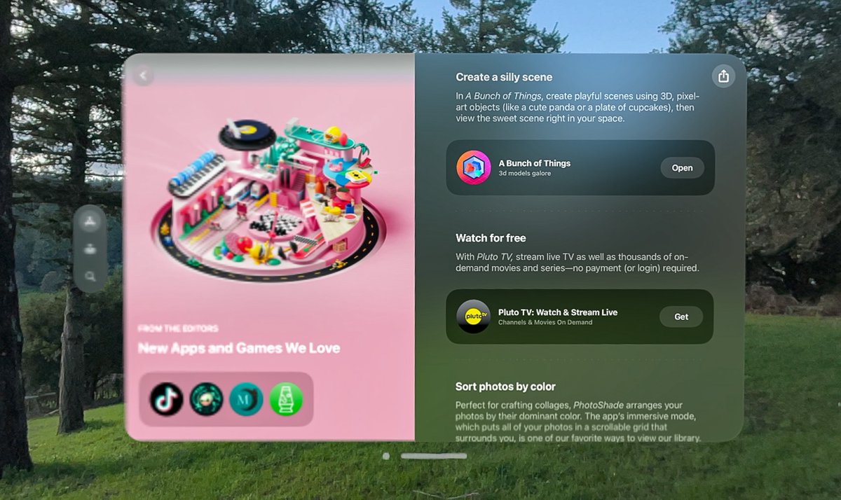 We are honored that our Vision Pro app was just featured by <a href="/Apple/">Apple</a> 🥳