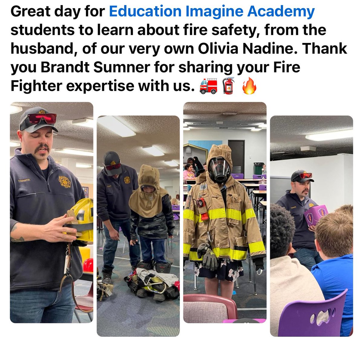 @EIChargers grades 4-8 fire safety project is a ablaze. 🔥 Students learned about the importance of fire safety, how to develop a family safety plan, and the steps to becoming a fire fighter.