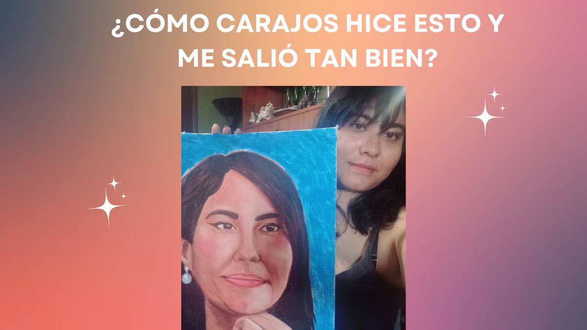 ¿Quieres saber cómo confiar en el proceso creativo? Te cuento mi experiencia (spoiler es random) con mi autorretrato. Abro hilo 🧵