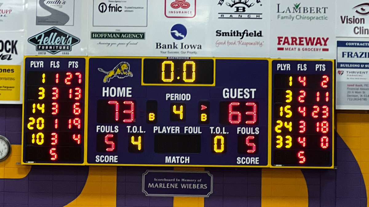 TreynorNation's tweet photo. What a game @TreynorHoops !! 
@jace_tams3 dropping 27 🔥 

Final: 73-63

🚨Substate Final Saturday against Grand View Christian! 🚨

Way to show your support tonight in Denison Treynor Nation!! https://t.co/Ox7FxR7747