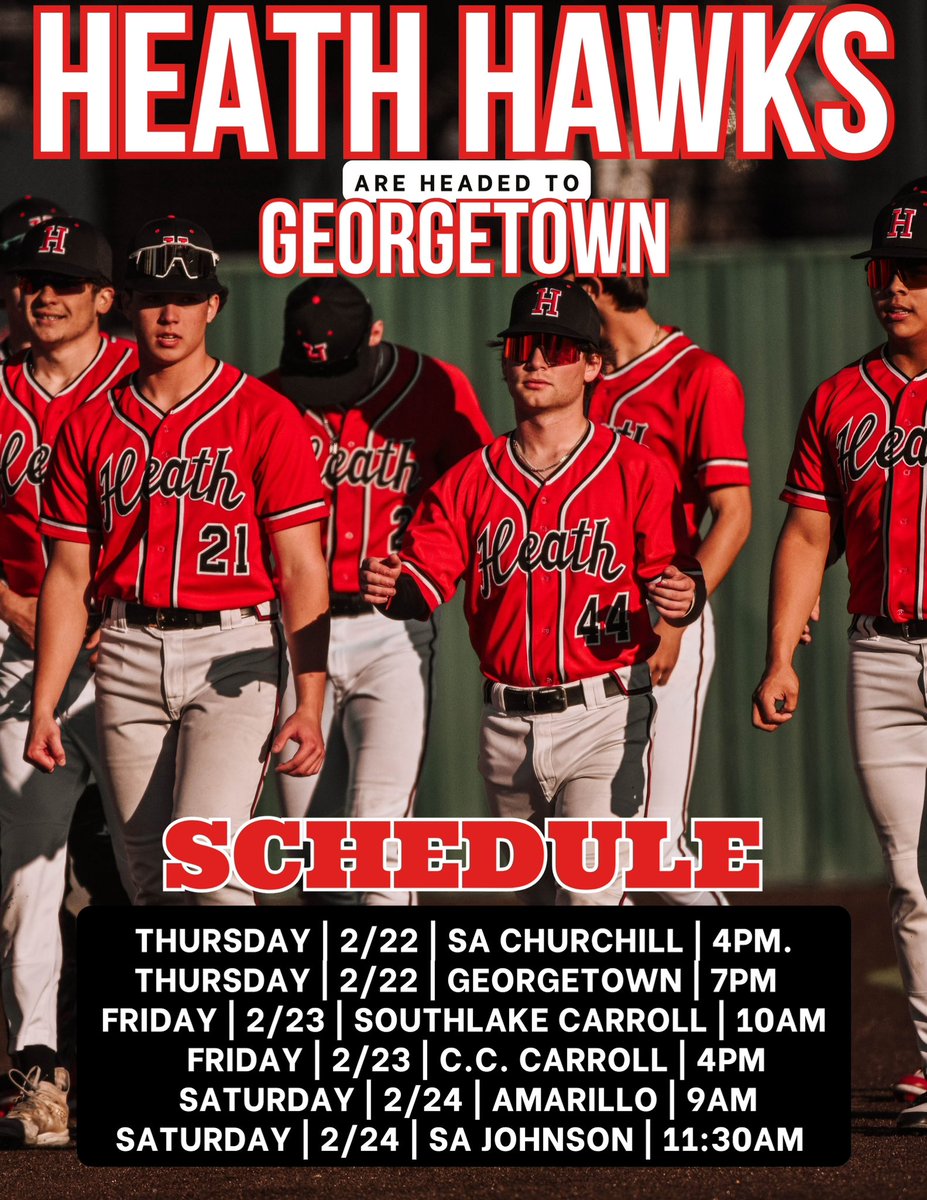 Next stop: Southbound to Georgetown…LET’S GO HAWKS!! 🦅