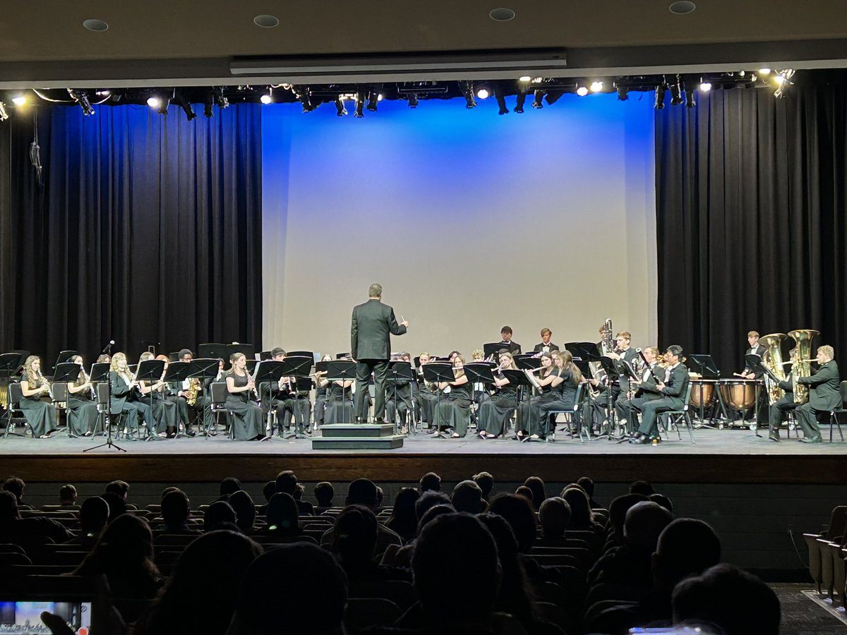 OEHS Wind Ensemble at their send off concert.  They have been selected to perform at KMEA in Wichita. They are the only Wind Ensemble from Johnson County selected to perform this year. BRAVO!@OlatheEastBands