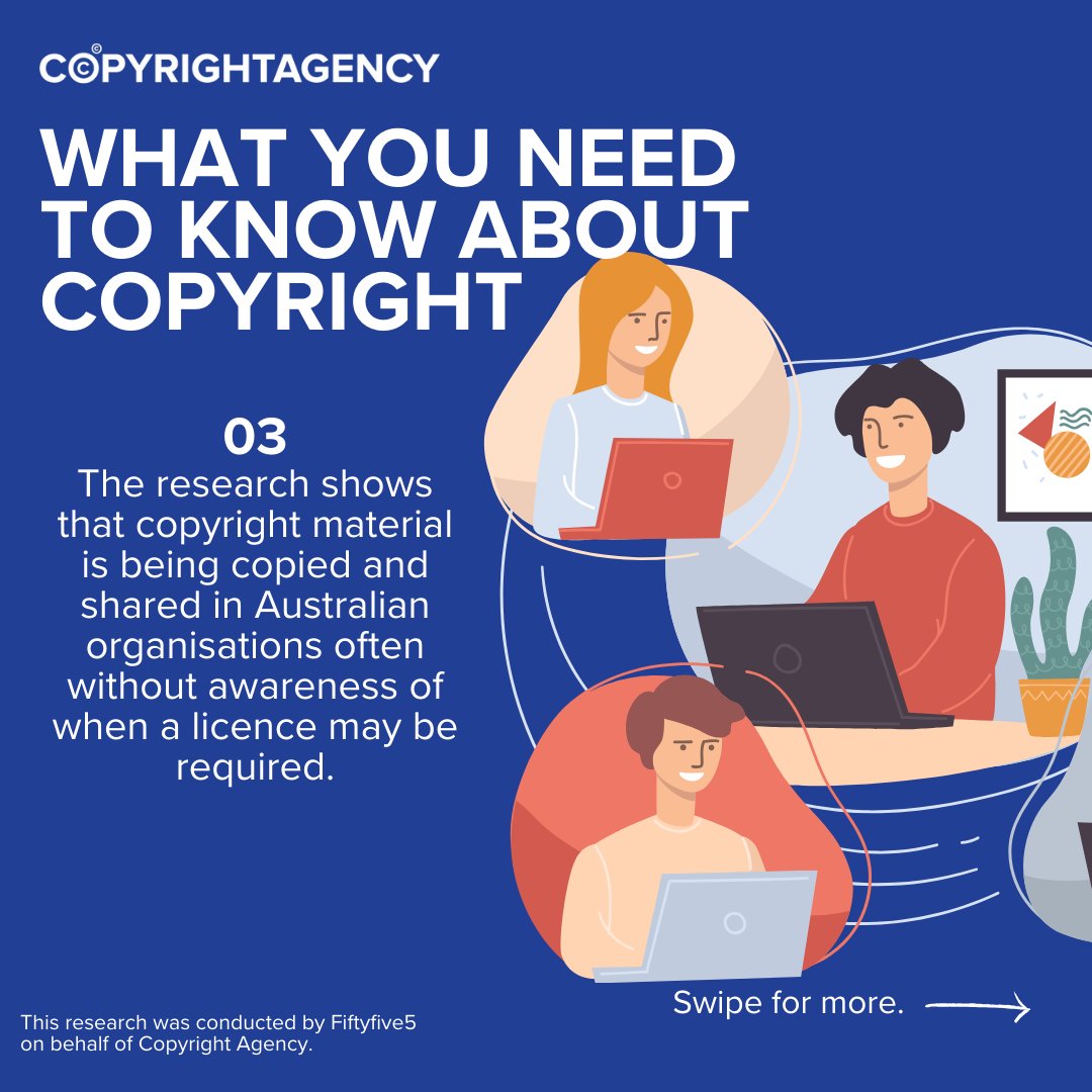 CopyrightAgency's tweet photo. Here are 4 things you need to know about copyright.
#copyright #copyrightagency #didyouknow #supportingcreators #copyrightlicensing https://t.co/50ar8wZhlT