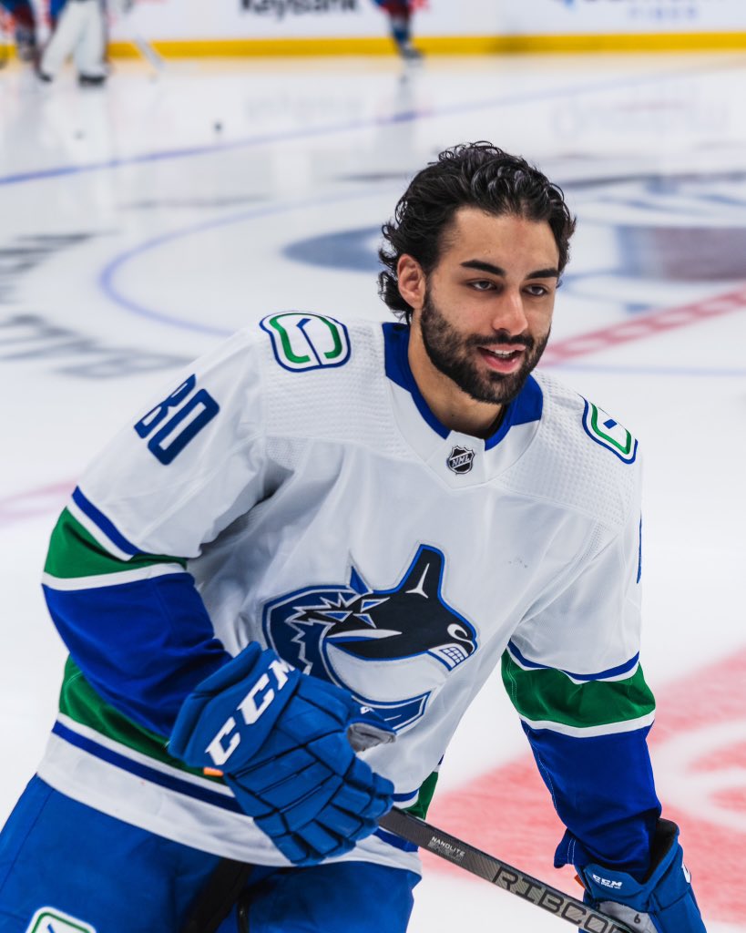Canucks's tweet image. All smiles for Arshdeep! 😄