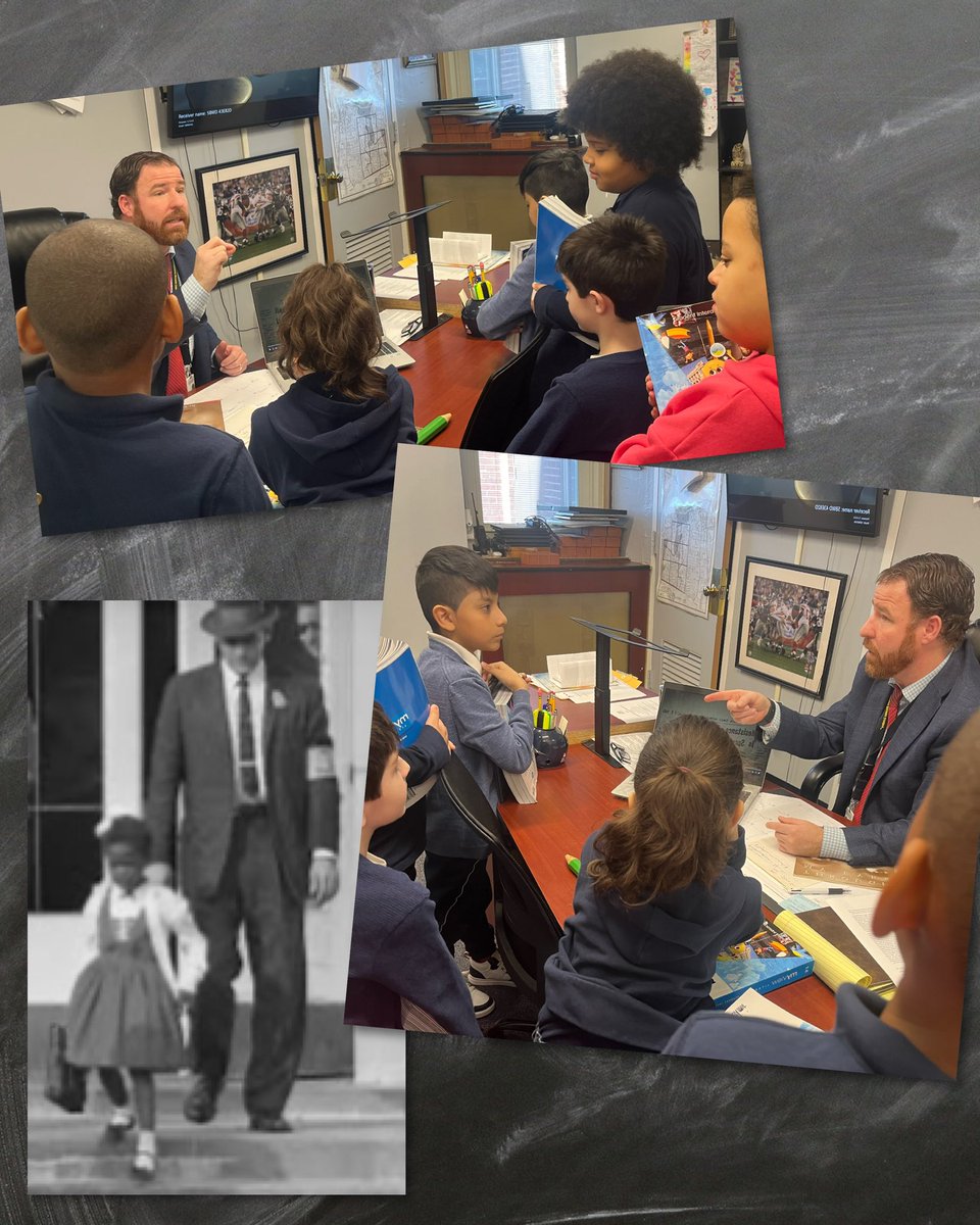 MsAFontanez's tweet photo. Thank you, Mr. Belton, for taking time out of your busy day to continue our discussion about @RubyBridges ! @S7_Belleville #BlackHistoryMonth https://t.co/Ktj9NX4DoH