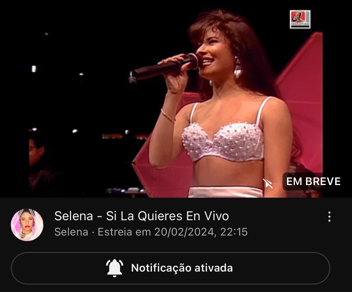 SelenaQBR's tweet photo. A performance de “Si La Quieres” no Astrodome 1994 será postado no canal oficial de Selena no YouTube.

🔗 https://t.co/Bda2DQMlEL https://t.co/p3rbbP1GBm
