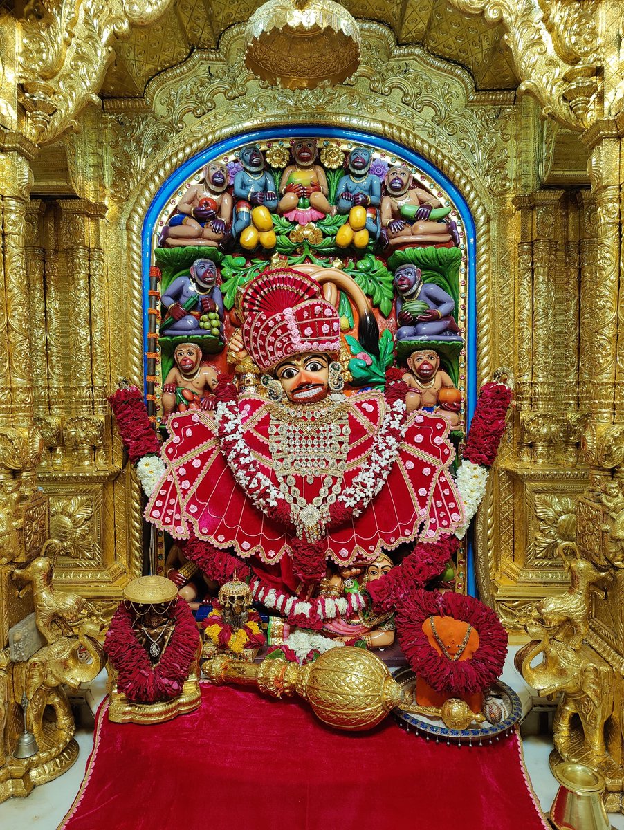 kashtbhanjandev's tweet photo. Darshan : 21-02-2024
Hello Devotees
Jai Shri swaminarayanv
Shringar Darshan of Shri kashtbhanjandev hanumanji Maharaj Salangpur dham.
https://t.co/OrZRylQah0
#175Shatamrut #shatamrutmahotsav #kingofsalangpur #swaminarayan #hariprakashswami #hanumanji #hanuman #vadtal #gujarati #darshan #hinduism #hinduism #festival #salamgpurdham #salangpur #jay #shri #ram
🚩 જય શ્રી કષ્ટભંજન દેવ 🚩
🚩 જય શ્રી રામ🚩