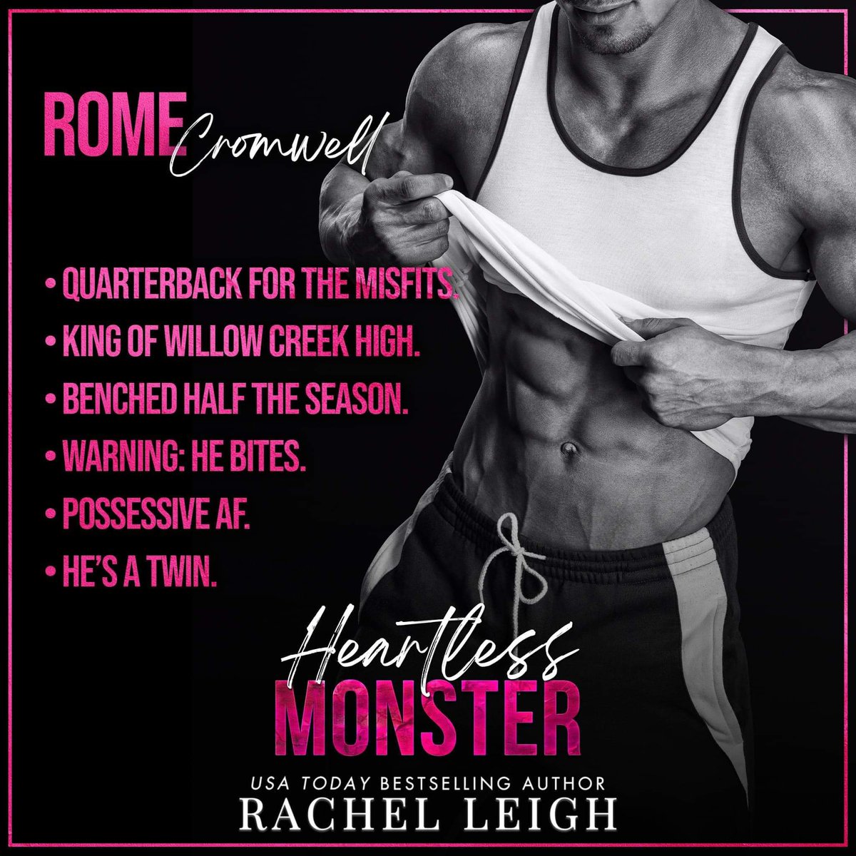 Heartless Monster by @rachelleigh_1 is coming on March 29th! 🏈Preorder: mybook.to/heartlessmonst… 🎧Playlist: spoti.fi/48JtqZU 💗Goodreads TBR: bit.ly/3NOsmfm 𝘊𝘰𝘮𝘪𝘯𝘨 𝘵𝘰 𝘈𝘮𝘢𝘻𝘰𝘯 & 𝘒𝘪𝘯𝘥𝘭𝘦 𝘜𝘯𝘭𝘪𝘮𝘪𝘵𝘦𝘥! #RachelLeigh #HeartlessMonster