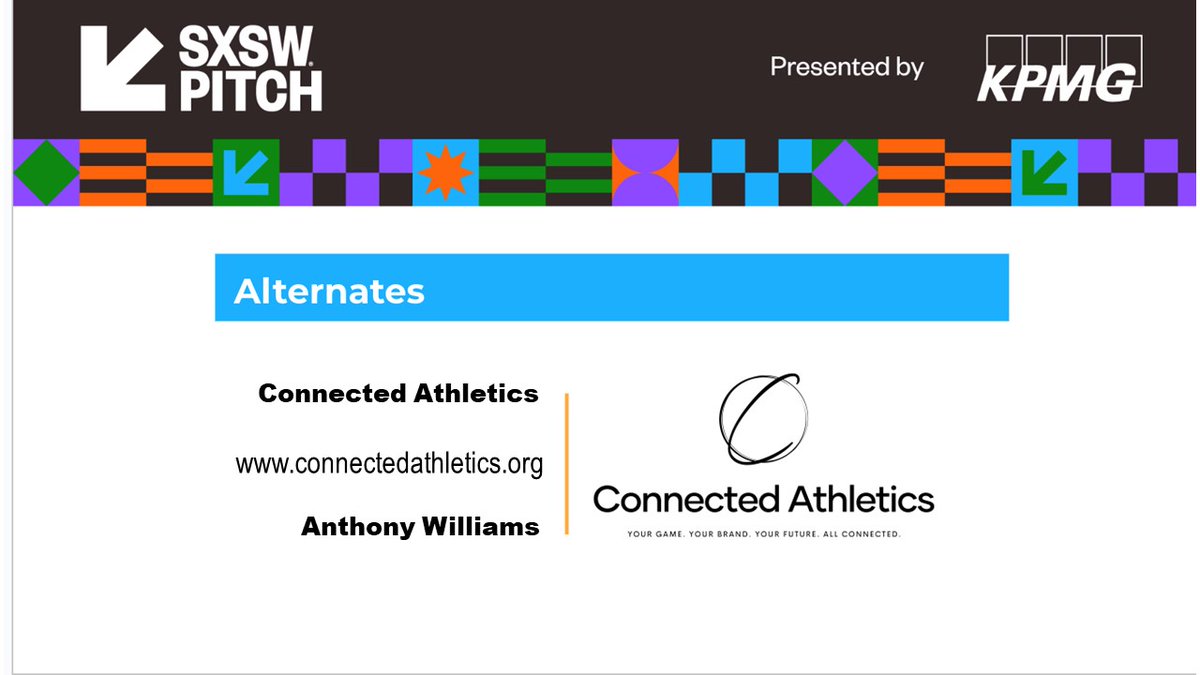 We are honored to announce that Connected Athletics has been selected to participate in the 2024 SXSW Pitch Competition. This opportunity represents a significant milestone for our team, and we eagerly anticipate engaging with and learning from fellow entrepreneurs globally.